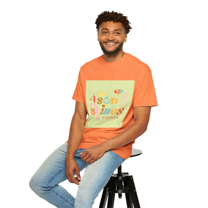 4 SonShines Events T-Shirt for Celebrations, Summer Festivities, Fun Gatherings, Family Reunions, Lightweight Fashion