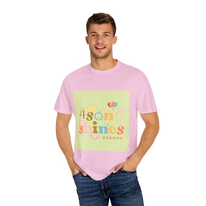 4 SonShines Events T-Shirt for Celebrations, Summer Festivities, Fun Gatherings, Family Reunions, Lightweight Fashion