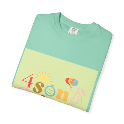 4 SonShines Events T-Shirt for Celebrations, Summer Festivities, Fun Gatherings, Family Reunions, Lightweight Fashion