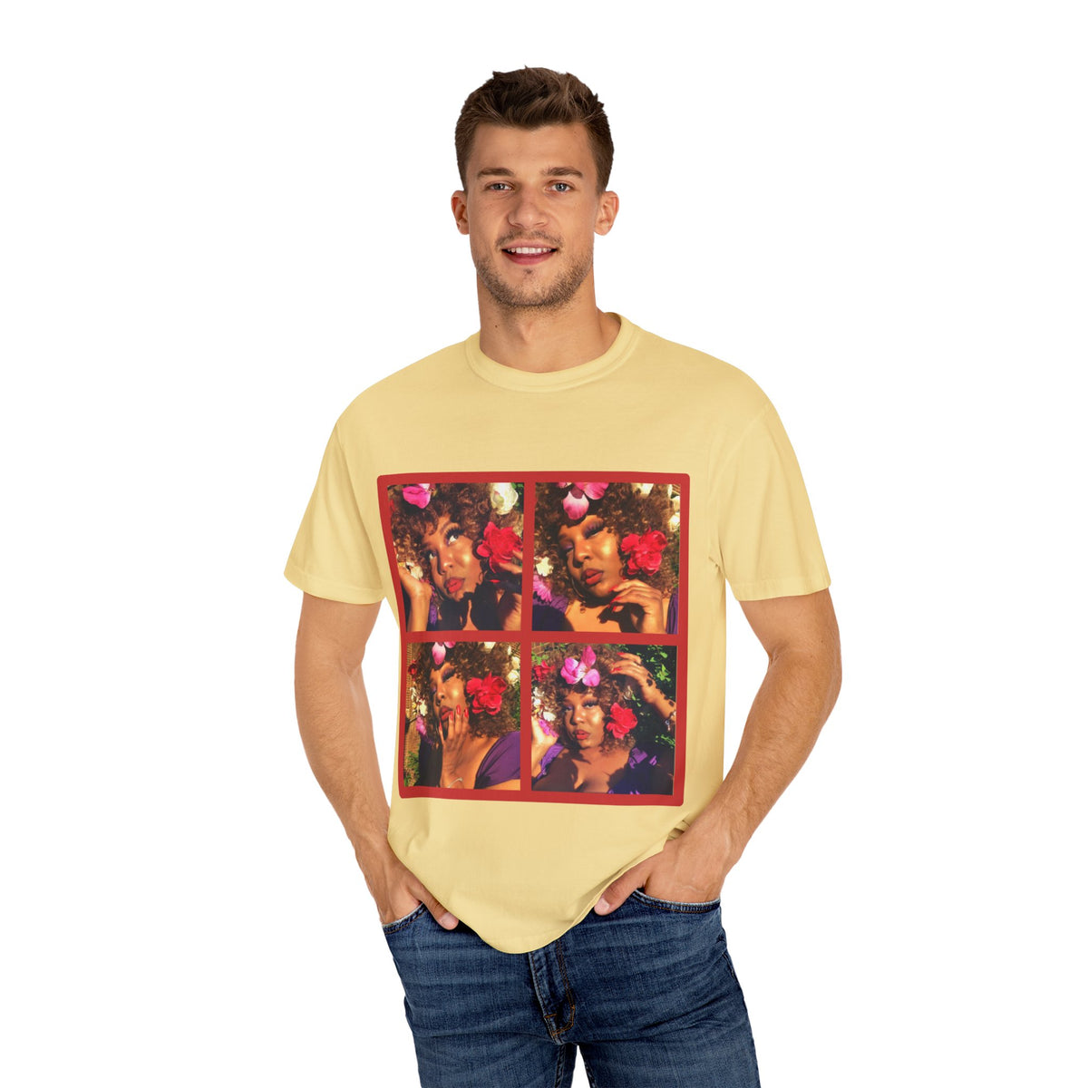 Dream Girl Flower Girl T-shirt - Men's Unisex Garment-Dyed Tee
