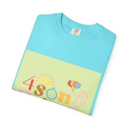 4 SonShines Events T-Shirt for Celebrations, Summer Festivities, Fun Gatherings, Family Reunions, Lightweight Fashion