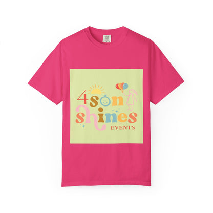 4 SonShines Events T-Shirt for Celebrations, Summer Festivities, Fun Gatherings, Family Reunions, Lightweight Fashion