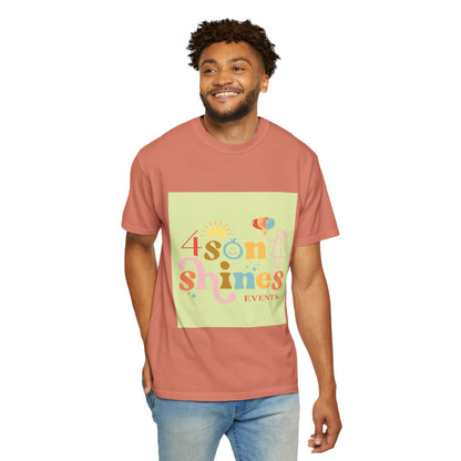 4 SonShines Events T-Shirt for Celebrations, Summer Festivities, Fun Gatherings, Family Reunions, Lightweight Fashion