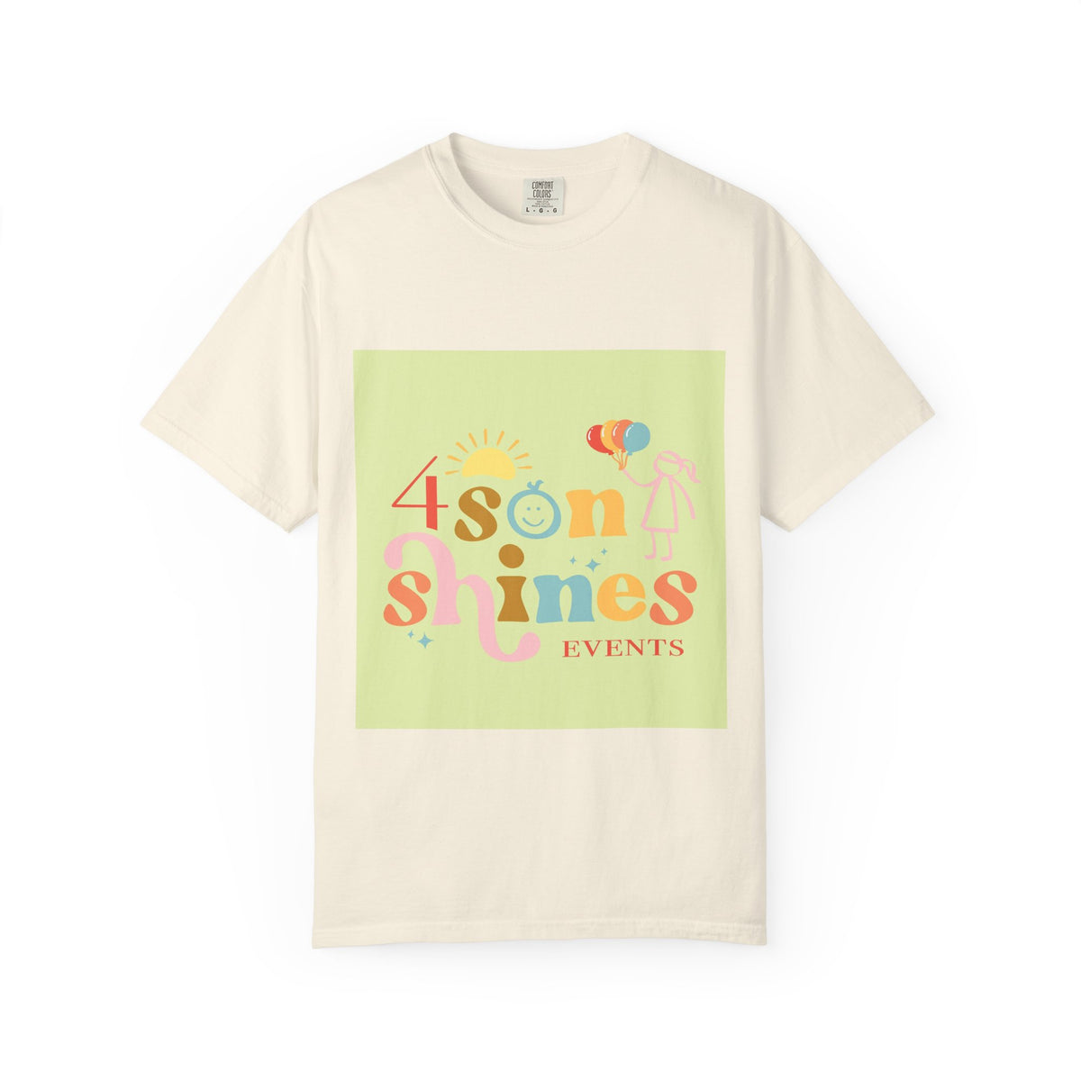 4 SonShines Events T-Shirt for Celebrations, Summer Festivities, Fun Gatherings, Family Reunions, Lightweight Fashion