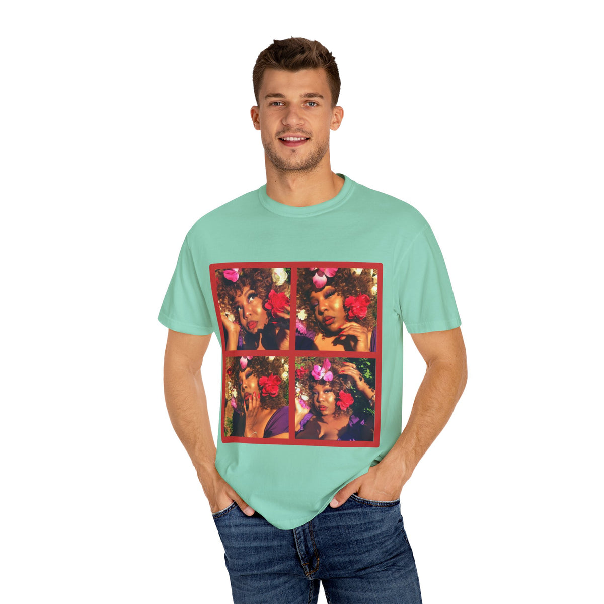 Dream Girl Flower Girl T-shirt - Men's Unisex Garment-Dyed Tee