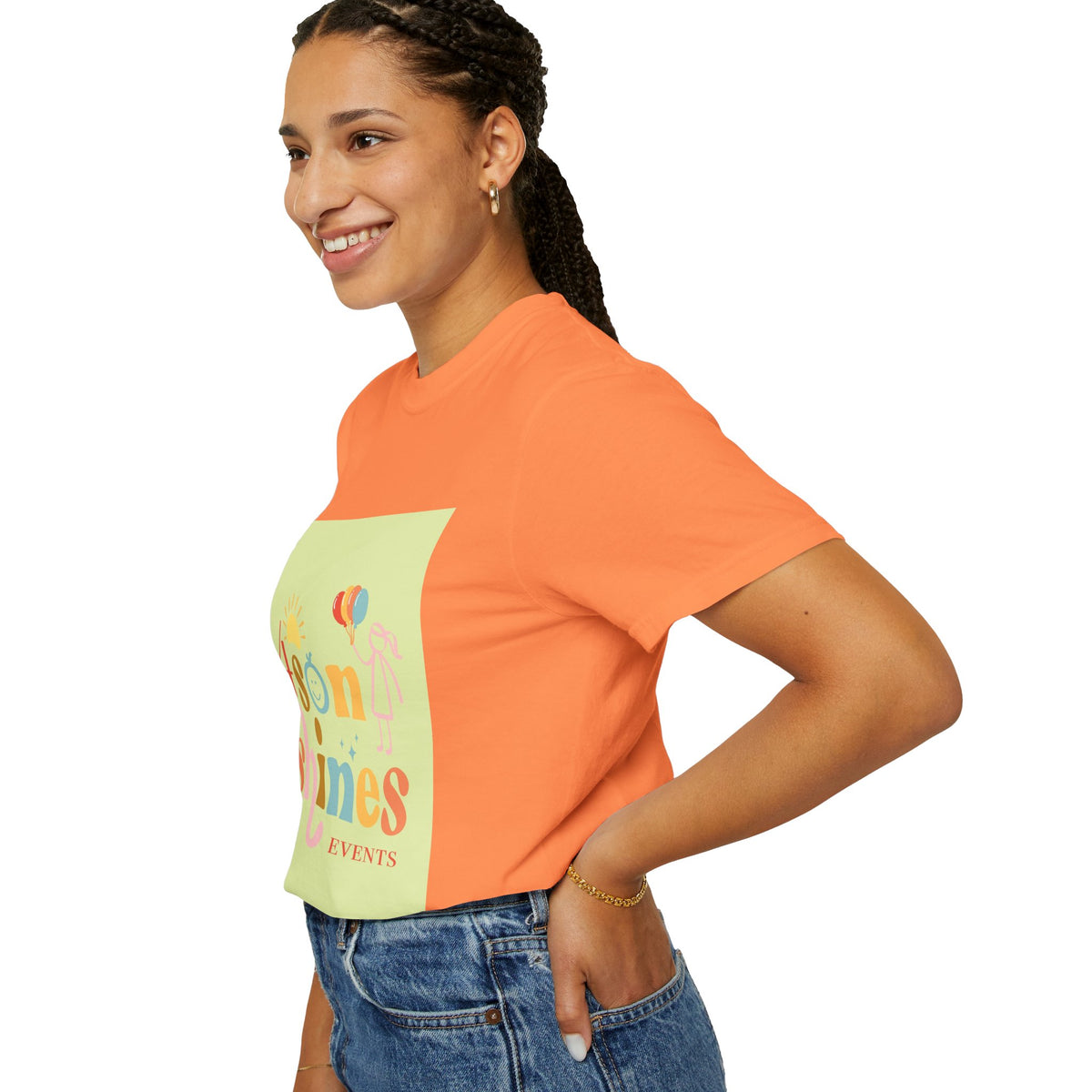 4 SonShines Events T-Shirt for Celebrations, Summer Festivities, Fun Gatherings, Family Reunions, Lightweight Fashion