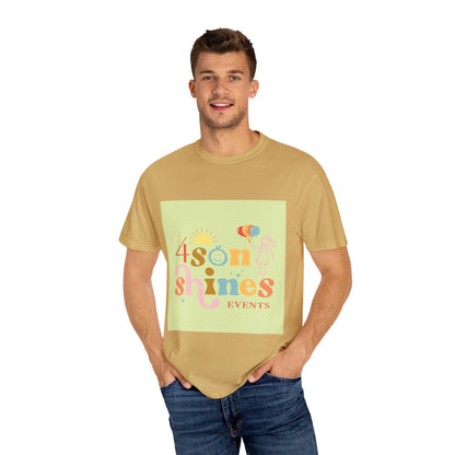 4 SonShines Events T-Shirt for Celebrations, Summer Festivities, Fun Gatherings, Family Reunions, Lightweight Fashion