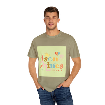 4 SonShines Events T-Shirt for Celebrations, Summer Festivities, Fun Gatherings, Family Reunions, Lightweight Fashion