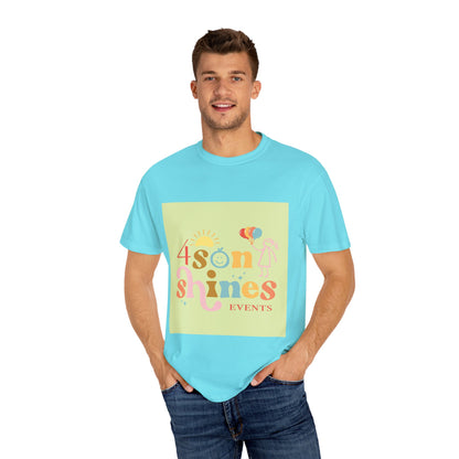 4 SonShines Events T-Shirt for Celebrations, Summer Festivities, Fun Gatherings, Family Reunions, Lightweight Fashion