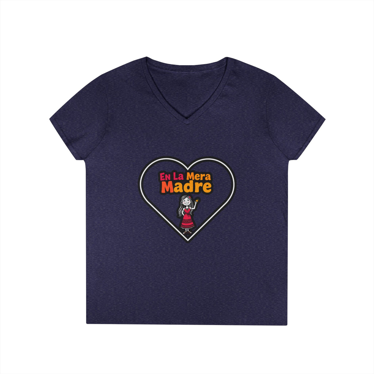 Mama V-Neck T-Shirt - En La Mera Madre Design