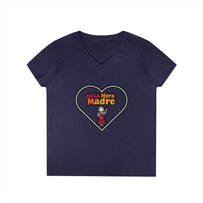 Mama V-Neck T-Shirt - En La Mera Madre Design