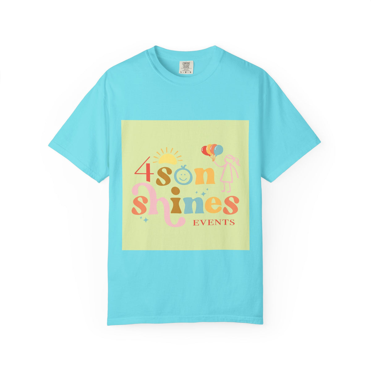 4 SonShines Events T-Shirt for Celebrations, Summer Festivities, Fun Gatherings, Family Reunions, Lightweight Fashion