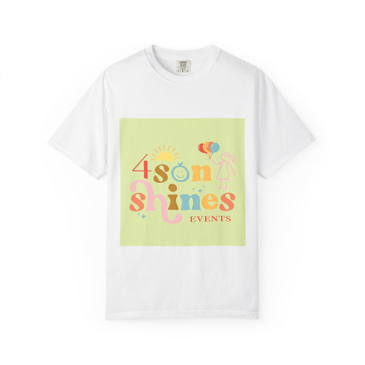 4 SonShines Events T-Shirt for Celebrations, Summer Festivities, Fun Gatherings, Family Reunions, Lightweight Fashion