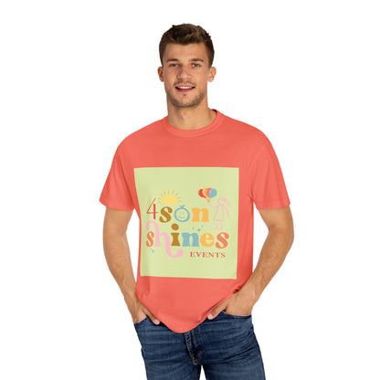 4 SonShines Events T-Shirt for Celebrations, Summer Festivities, Fun Gatherings, Family Reunions, Lightweight Fashion