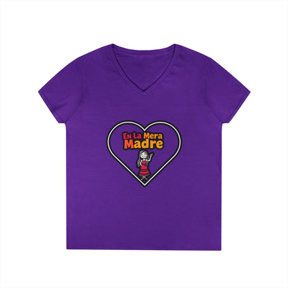 Mama V-Neck T-Shirt - En La Mera Madre Design