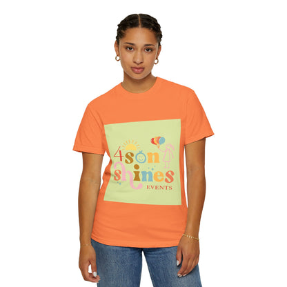 4 SonShines Events T-Shirt for Celebrations, Summer Festivities, Fun Gatherings, Family Reunions, Lightweight Fashion