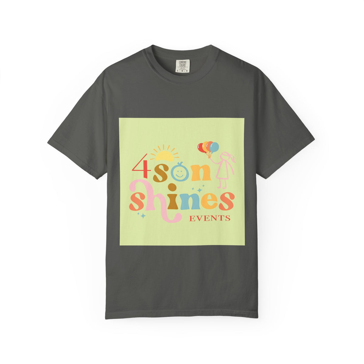 4 SonShines Events T-Shirt for Celebrations, Summer Festivities, Fun Gatherings, Family Reunions, Lightweight Fashion