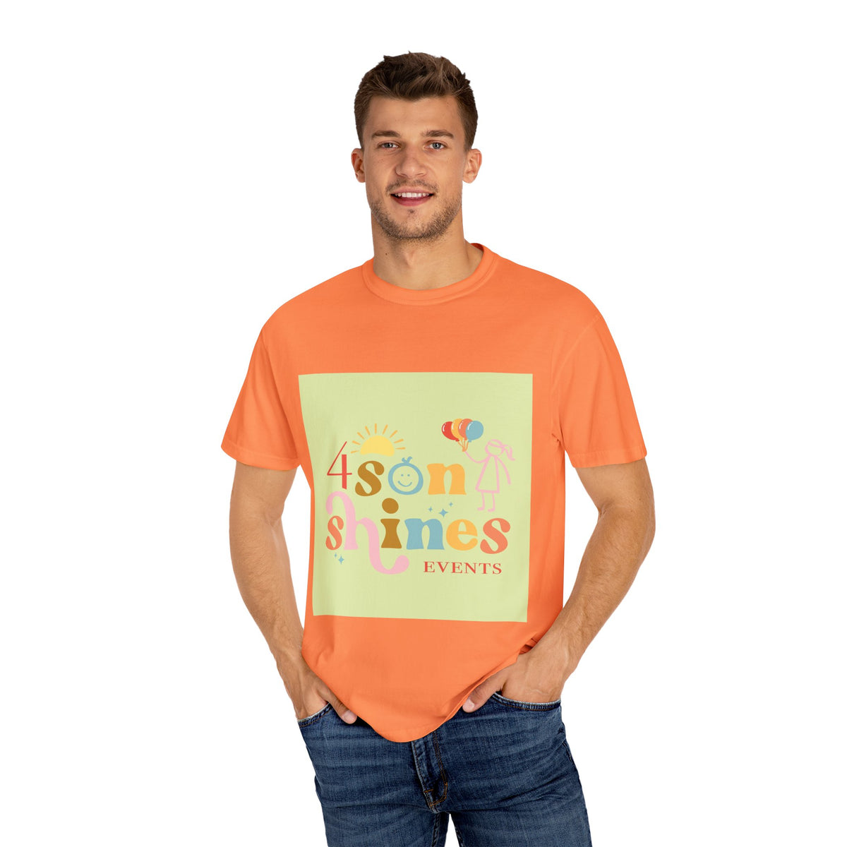 4 SonShines Events T-Shirt for Celebrations, Summer Festivities, Fun Gatherings, Family Reunions, Lightweight Fashion