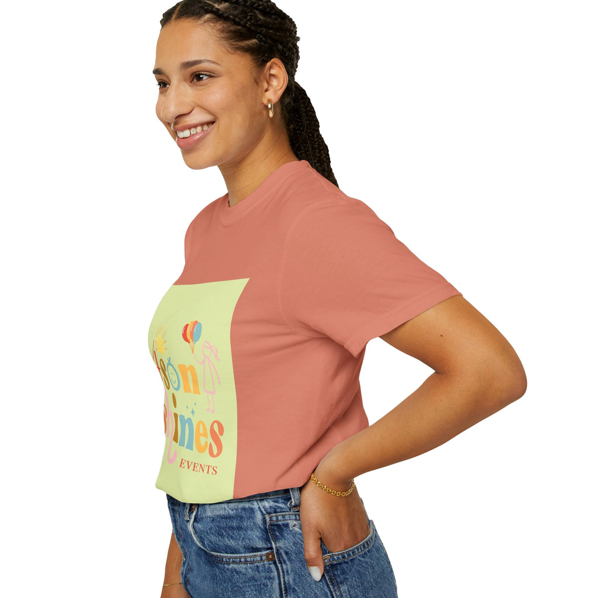 4 SonShines Events T-Shirt for Celebrations, Summer Festivities, Fun Gatherings, Family Reunions, Lightweight Fashion