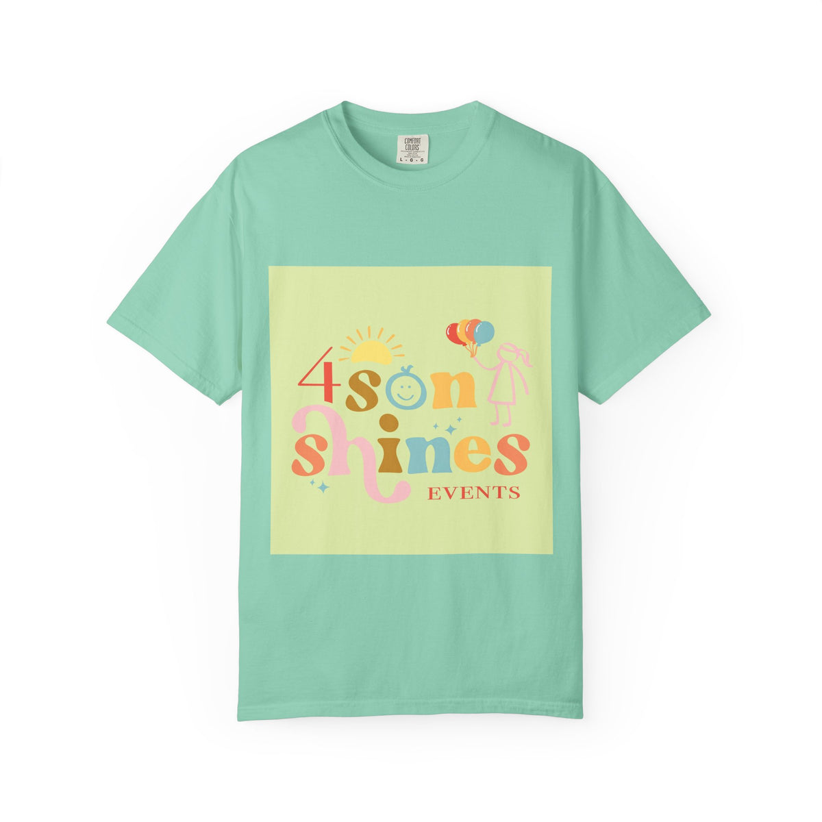 4 SonShines Events T-Shirt for Celebrations, Summer Festivities, Fun Gatherings, Family Reunions, Lightweight Fashion