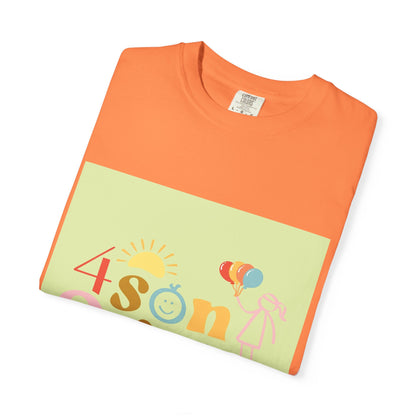 4 SonShines Events T-Shirt for Celebrations, Summer Festivities, Fun Gatherings, Family Reunions, Lightweight Fashion