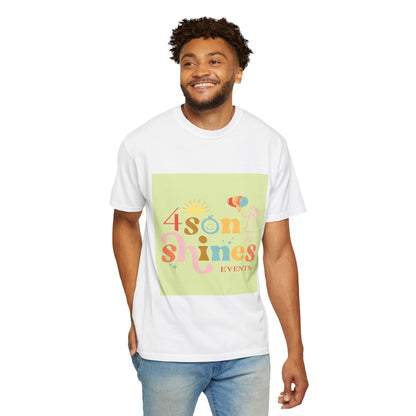 4 SonShines Events T-Shirt for Celebrations, Summer Festivities, Fun Gatherings, Family Reunions, Lightweight Fashion