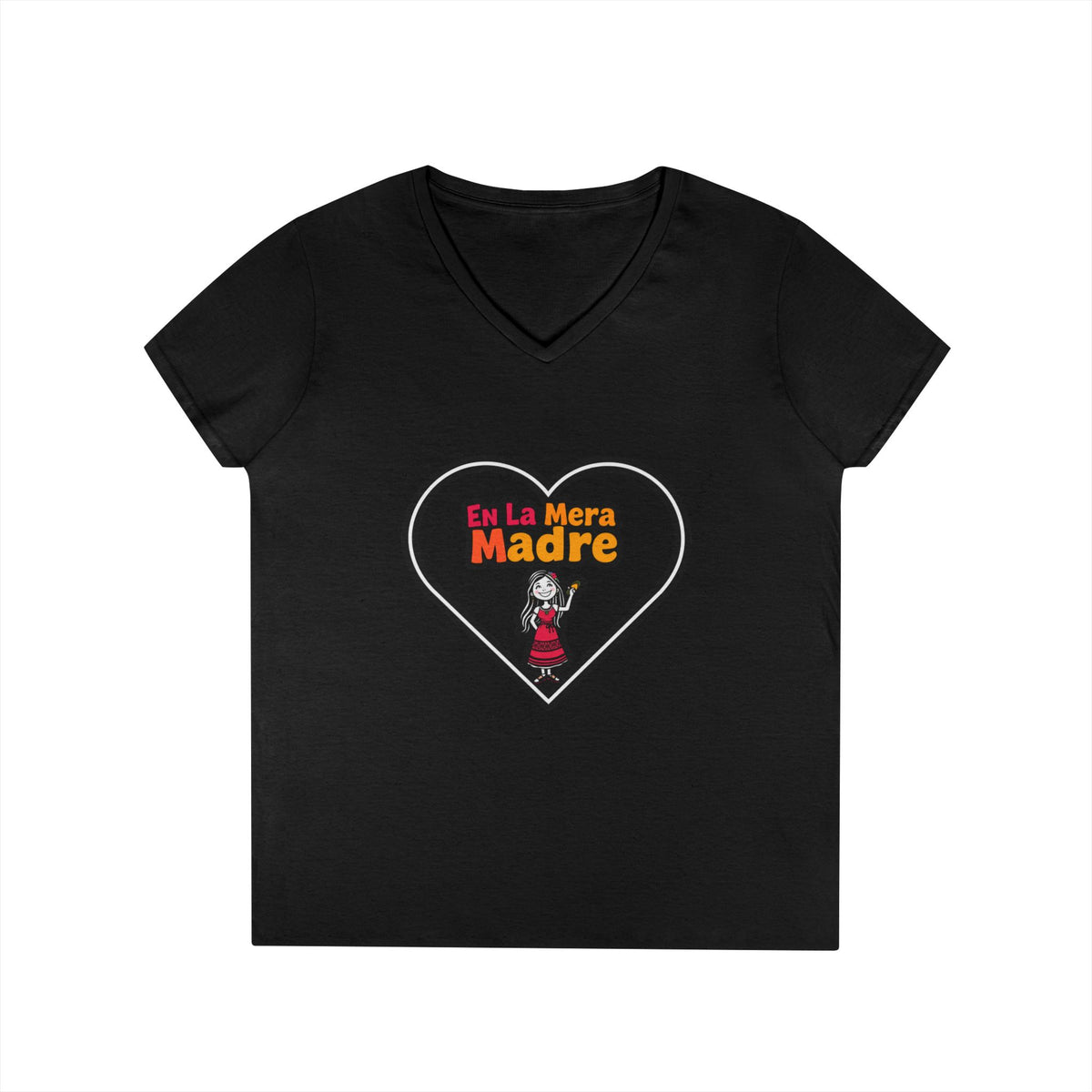 Mama V-Neck T-Shirt - En La Mera Madre Design