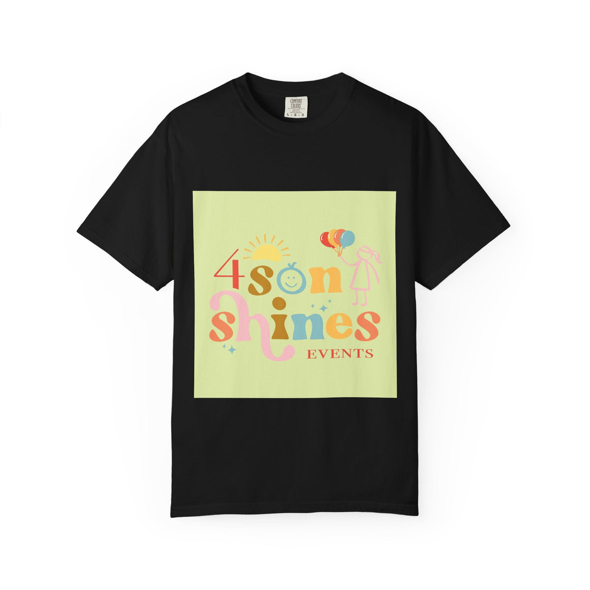 4 SonShines Events T-Shirt for Celebrations, Summer Festivities, Fun Gatherings, Family Reunions, Lightweight Fashion
