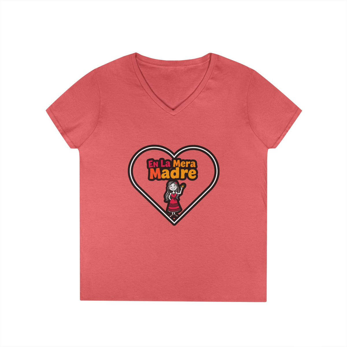 Mama V-Neck T-Shirt - En La Mera Madre Design