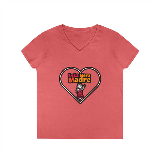 Mama V-Neck T-Shirt - En La Mera Madre Design
